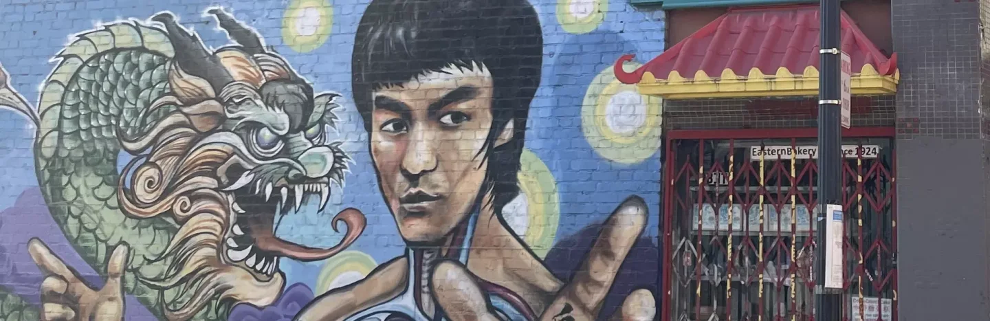 Bruce Lee mural in San Francisco Chinatown