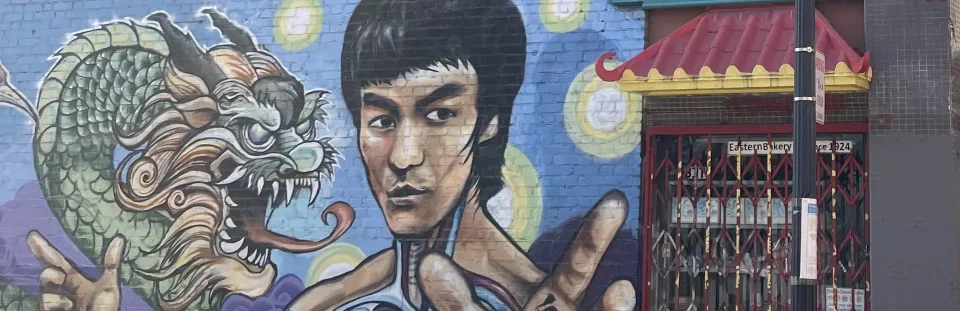 Bruce Lee mural in San Francisco Chinatown