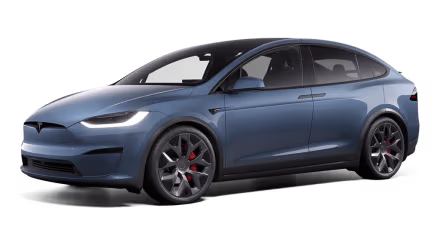 Tesla Model X product image; rental vehicle may differ